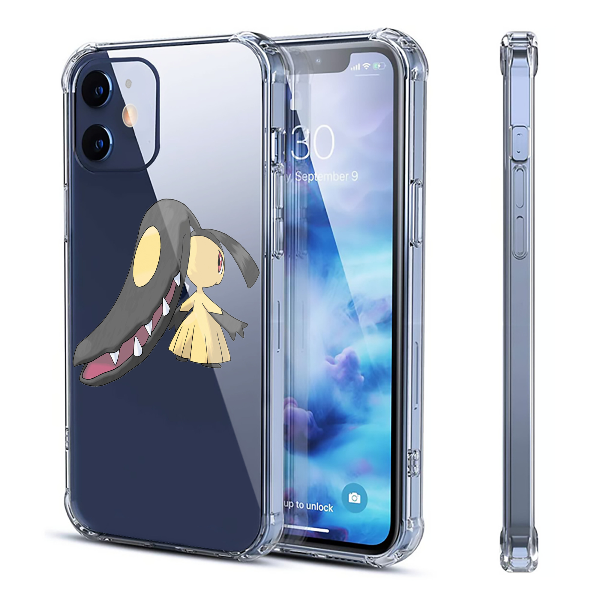 （画像用） ポケットモンスター Pokémon 【iPhone 12シリーズ対応】透明スマホケース（クリアソフトケース）